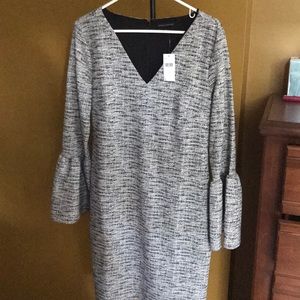 Banana Republic Print Bell-Sleeve Dress